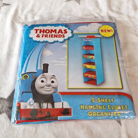 2013 Thomas The Train & Friends 5 Shelf Closet Organizer Folds Flat Storage - Picture 1 of 6